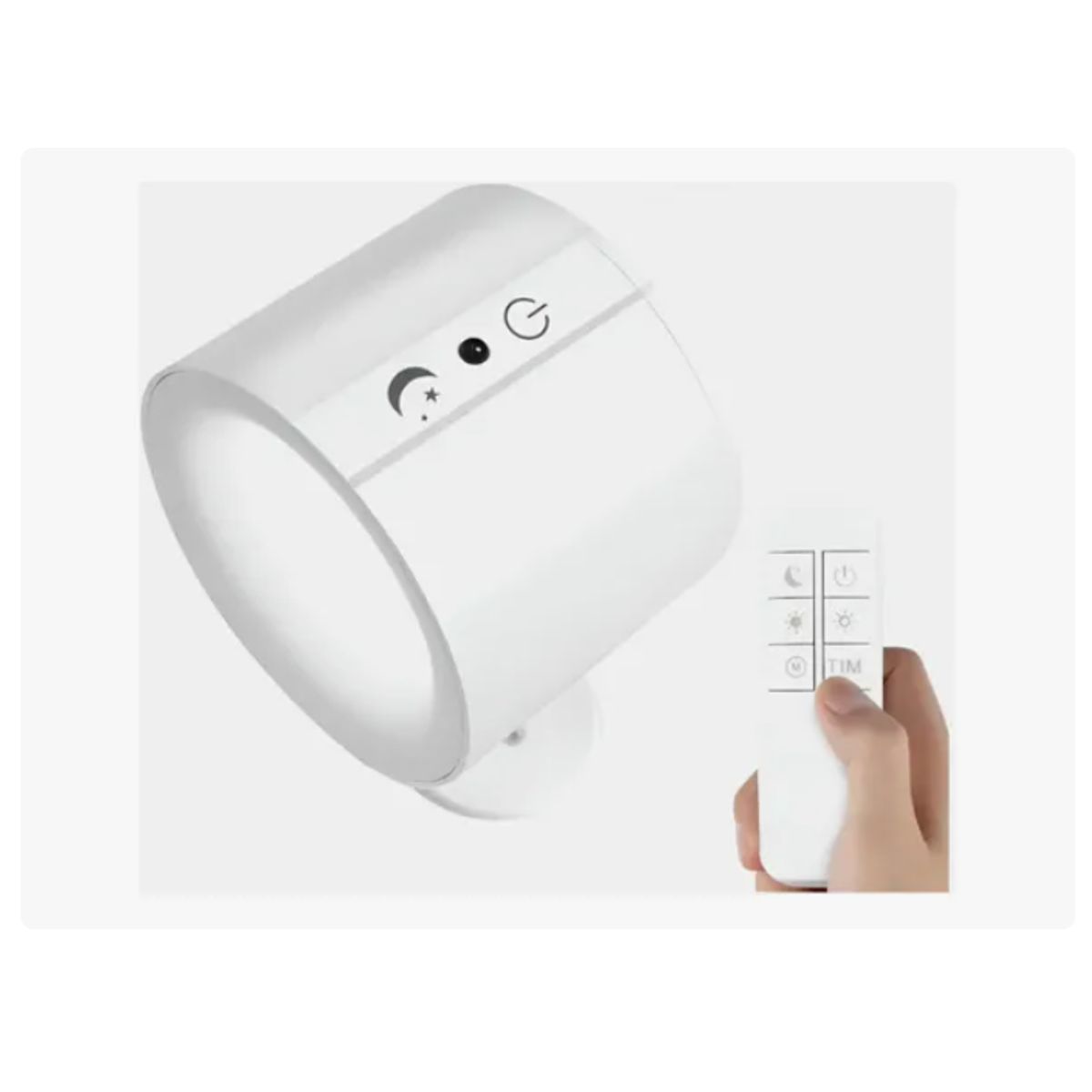 Aplique De Pared Recargable Con Doble Foco Y Control BLANCO, marca GENERICO - Foto Principal