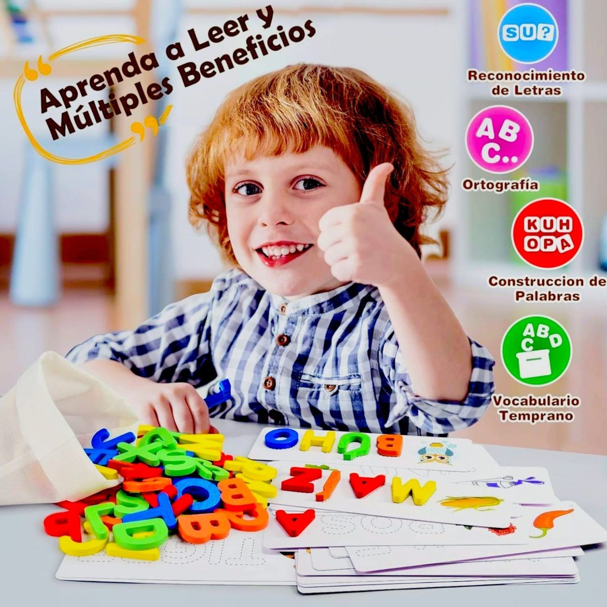 GENERICO - Juego De Aprendizaje Educativo Deletreo De Palabras Español