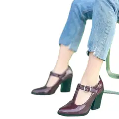 HERIEL - Zapato Charol Taco Mujer