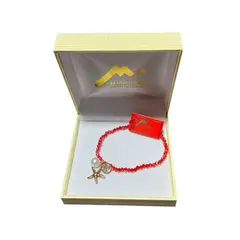 MALLORCA - Pulsera Rubi Estrella de Mar enchapado en oro de 18K