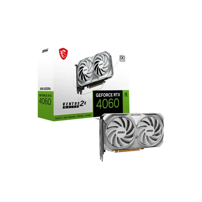 MSI - MSI Refurbished RTX 4060 VENTUS 2X WHITE 8G OC