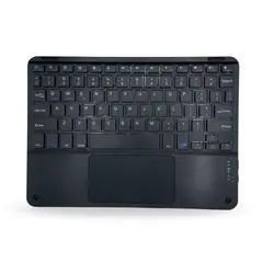 GENERICO - Teclado TouchPad 12 " Bluetooth Para Tablet iPad letra Ñ - Negro