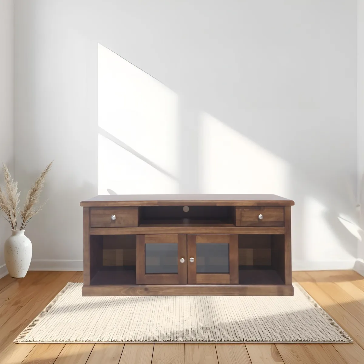 MUEBLES DURAN - Rack TV Madera - Marsella