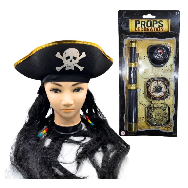EKOL TACTICA MILITAR - Accesorios Disfraz Pirata Juvenil / Adulto Halloween 2025