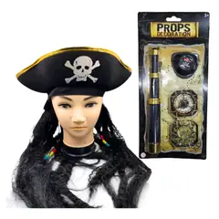 EKOL TACTICA MILITAR - Accesorios Disfraz Pirata Juvenil / Adulto Halloween 2025