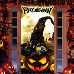 GENERICO - Funda De Puerta Halloween Elasticada Adorno De Halloween