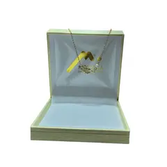 MALLORCA - Collar de Hojas con micro circones Blanco Enchapado Oro 18K