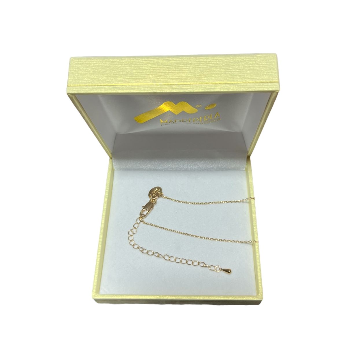 MALLORCA - Collar de Mallorca Hojas con micro circones Blanco Enchapado Oro 18K