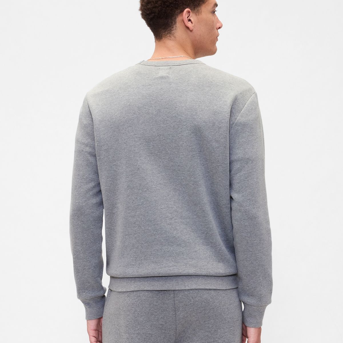 GAP - Poleron Gap Logo Sin Cierre Hombre Gris