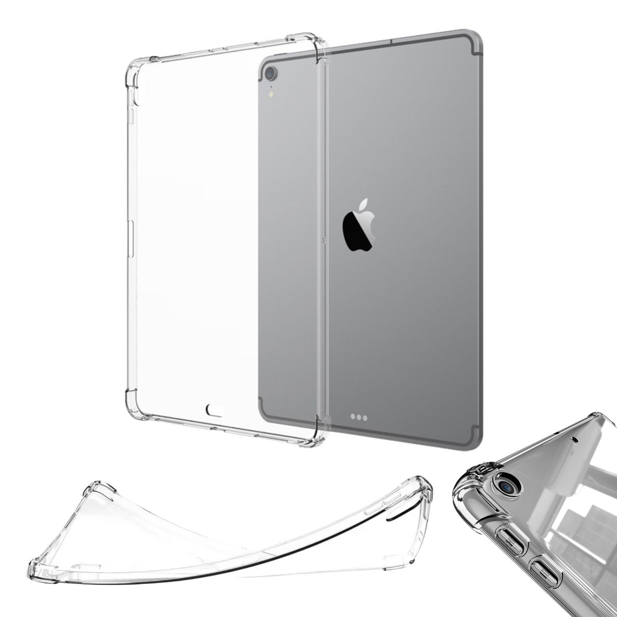 GENERICO - Carcasa Transparente Reforzadas Para iPad 10.2 - 7 / 8 / 9 GEN