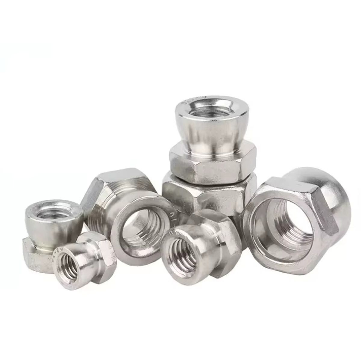 SOLIOT - Pack 10 Fijaciones Tuercas Antirrobo M8 De Acero Inoxidable