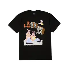 HUF - Polera negra hombre algodón