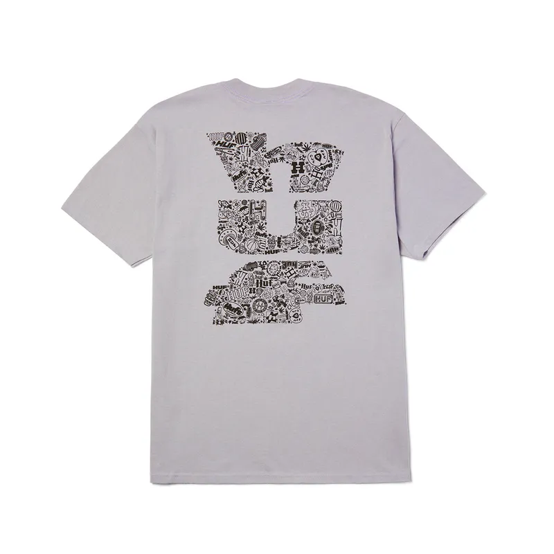 HUF - POLERA HUF METABLAST S/S TEE DUST PURPLE