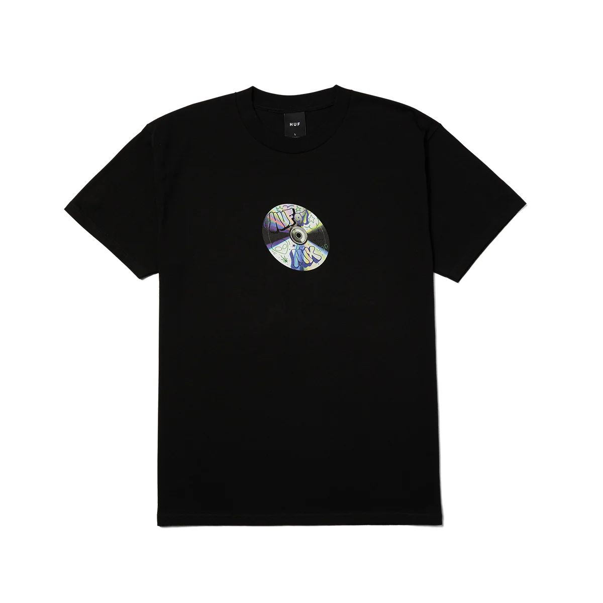 HUF - Polera Negra Hombre PLAYLIST HUF