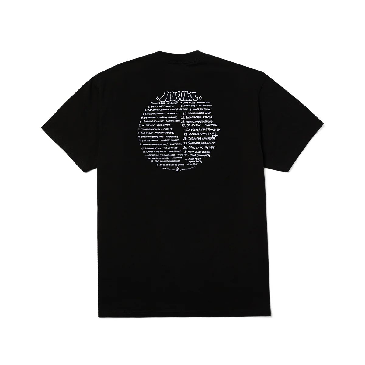 HUF - Polera Negra Hombre PLAYLIST HUF