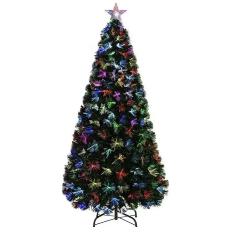 ARTIHOGAR - Arbol de Navidad 240 CM con Luces Led Colores Canadá Verde
