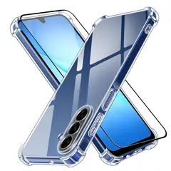 GENERICO - Carcasa Antishock transparente para Samsung A17 + Lamina Completa - Agua