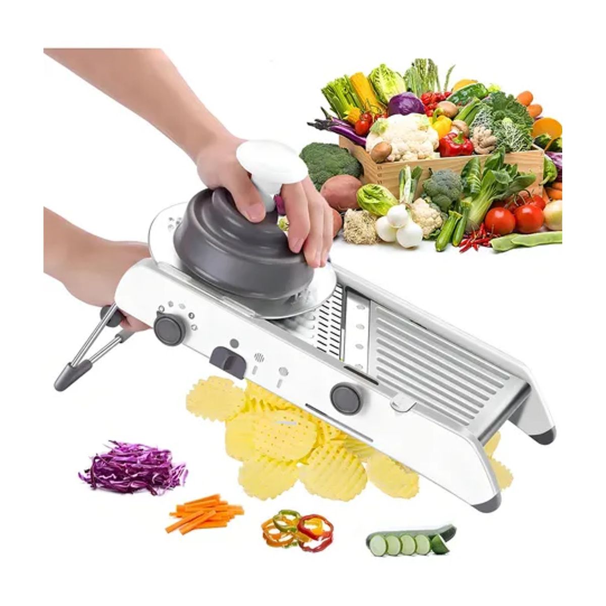 GENERICO - Mandolina Cortador Verduras Rallador Multifuncional