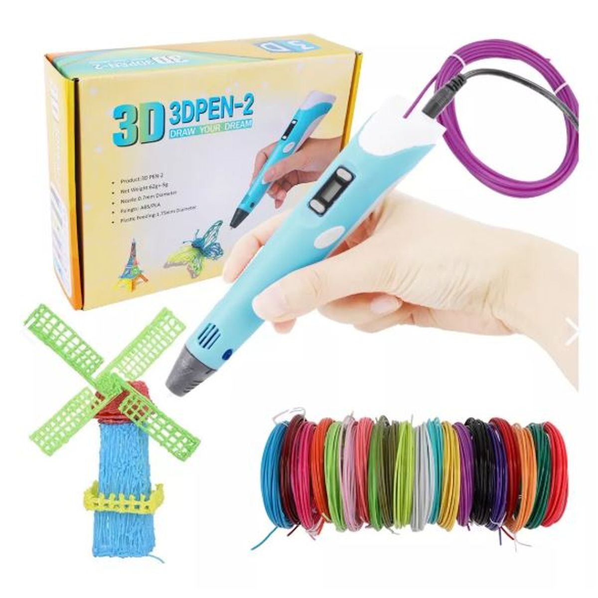 GENERICO - Lapiz Impresora 3d con  filamentos