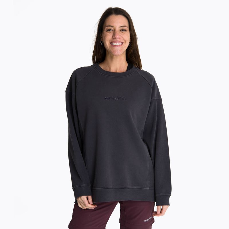 MERRELL - Poleron Mujer Crewneck Pokiha Gris Oscuro MERRELL