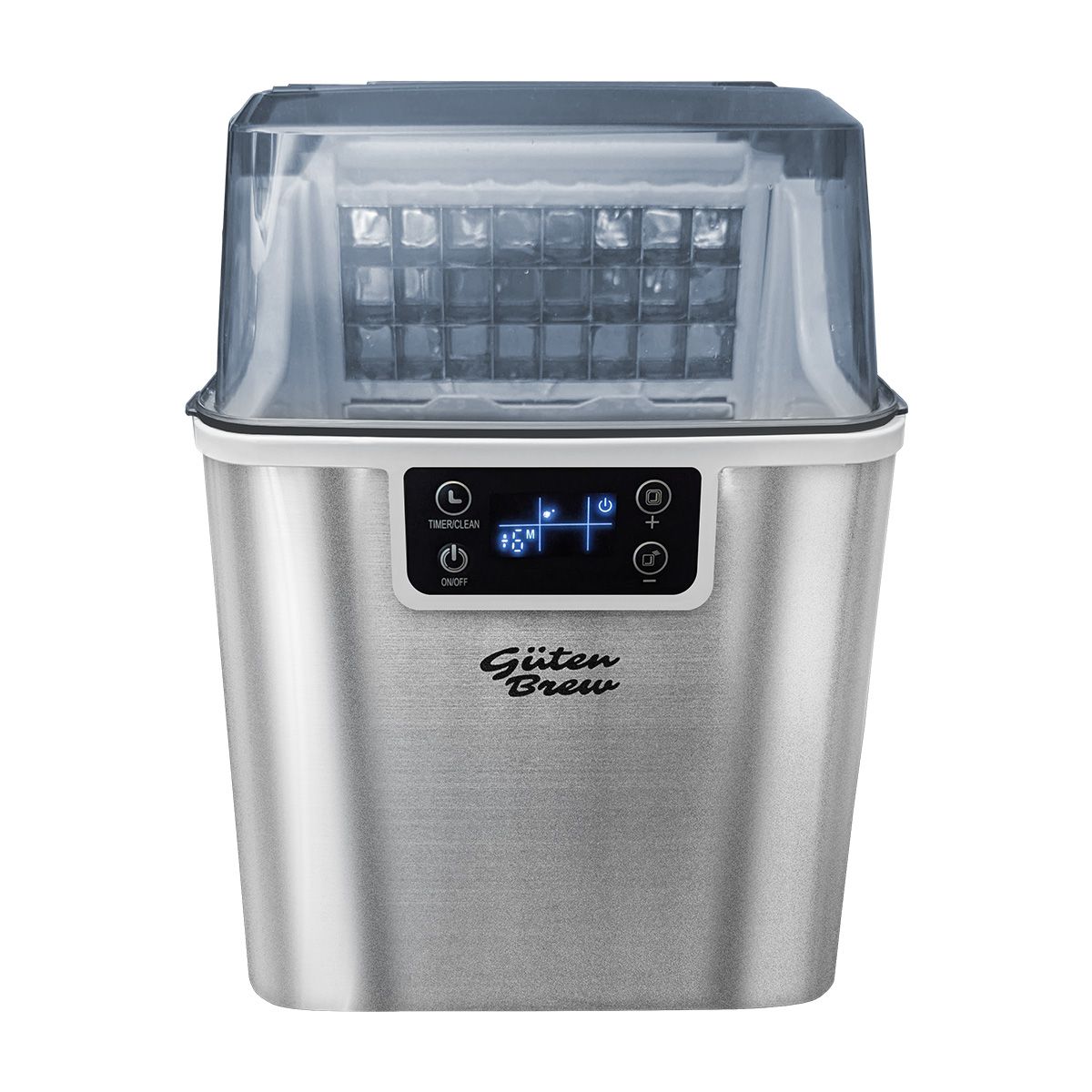 GUTEN BREW - Máquina de Hielo cubo - 20 kgs por día - Rápida y automática - Guten Ice 2.0