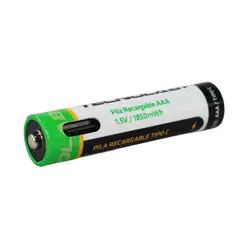 TECNOLAB - Pack 2 Pilas AAA Recargables Con USB-C - PS