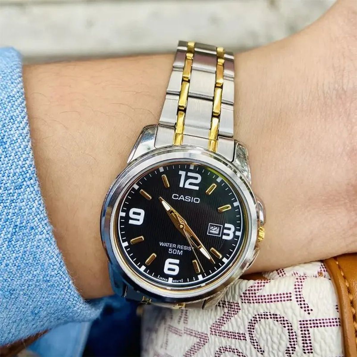 CASIO - Reloj Análogo Casio Mujer LTP-1314SG-1A