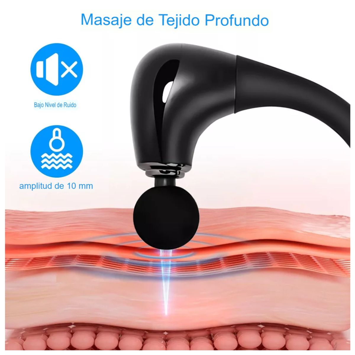 GENERICO - Pistola Masajeadora Curva