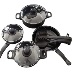 GENERICO - Set De Cocina Ollas Sarten 10 Piezas