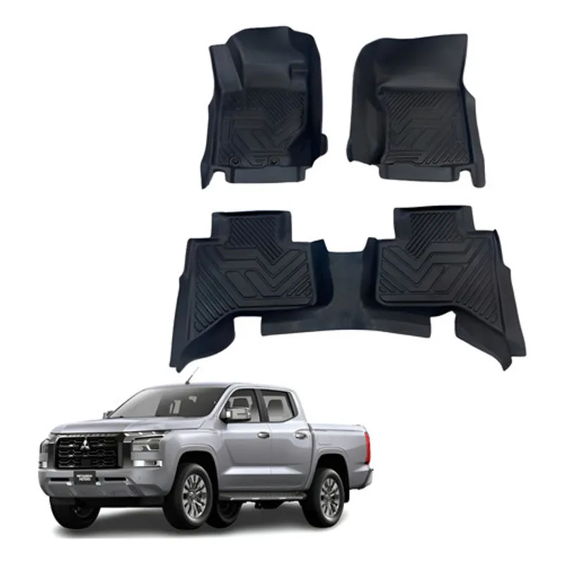 OEM - Kit Pisos Rígidos Calce Perfecto Mitsubishi L200 2024-2026+ Negro