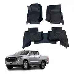 OEM - Kit Pisos Rígidos Calce Perfecto Mitsubishi L200 2024-2026+ Negro