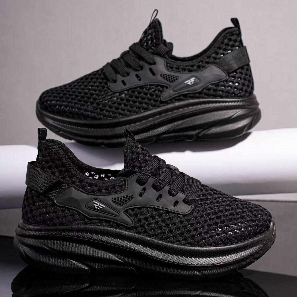 TIOZONEY - Zapatillas deportivas caladas para mujer