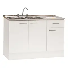 MOBIKIT - Kit Lavaplatos 1,2 Mt Secador Derecho Blanco