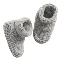 GAP - Botas Tejidas Recien Nacido Unisex Bebé Gris