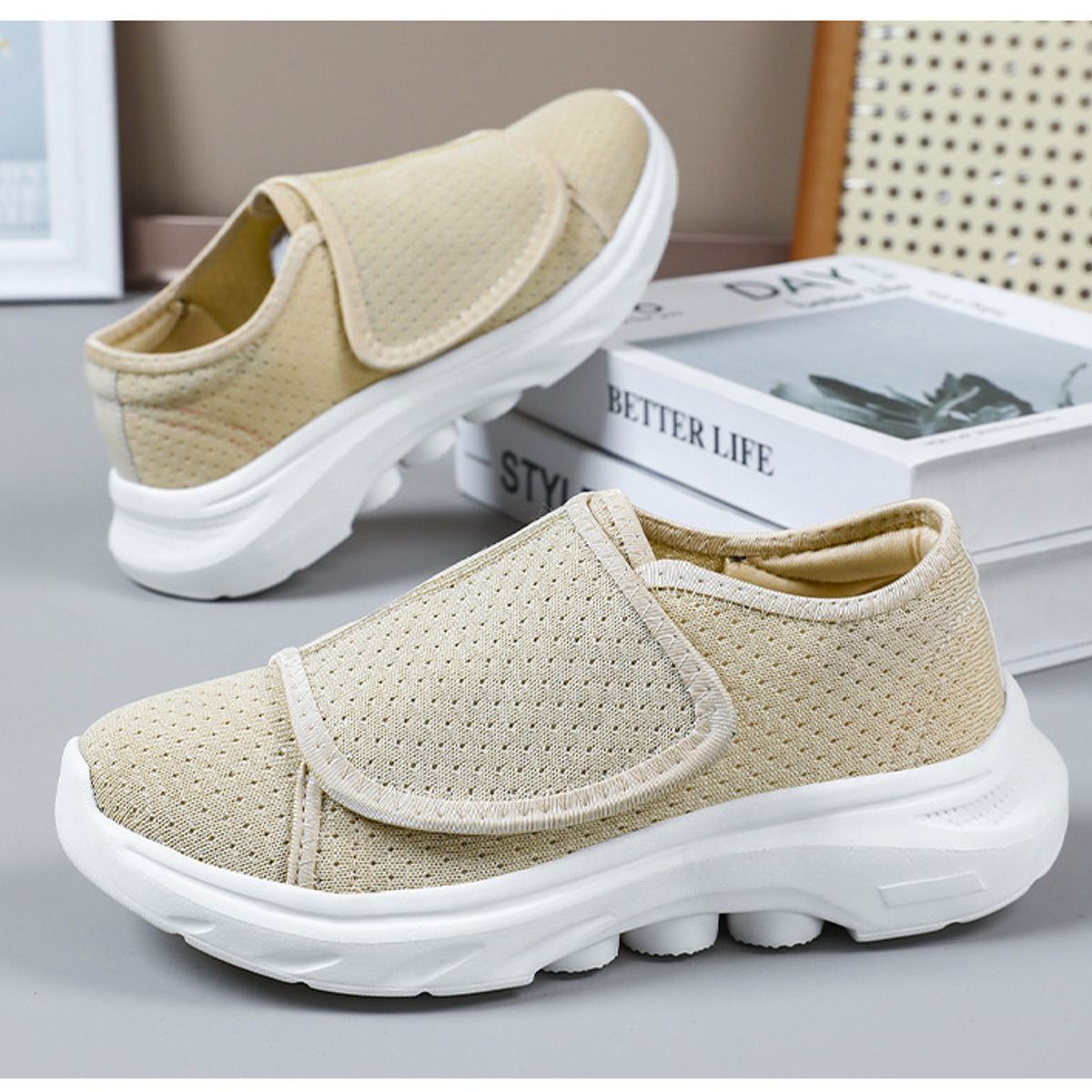 TIOZONEY - Zapatos casuales transpirables para mujer