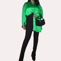 Blusa larga satinada ML