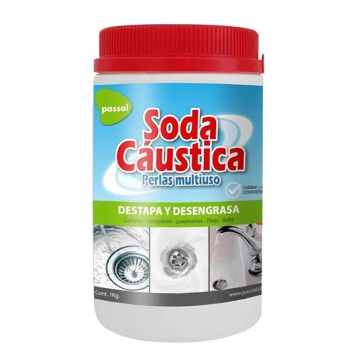 PASSOL - Soda caustica 1kg