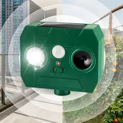 MOVI - Ahuyentador de Animales Solar con Luz y Ultrasonido