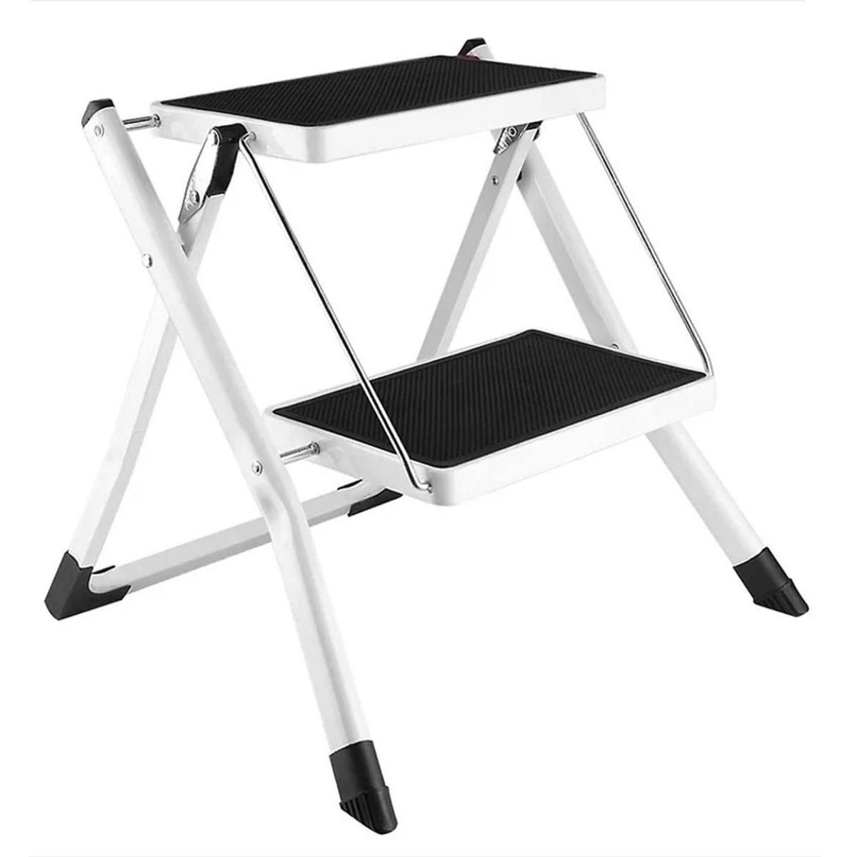 GENERICO - ESCALERA MULTIUSO PLEGABLE 2 PELDAÑOS ULTRA COMPACTA