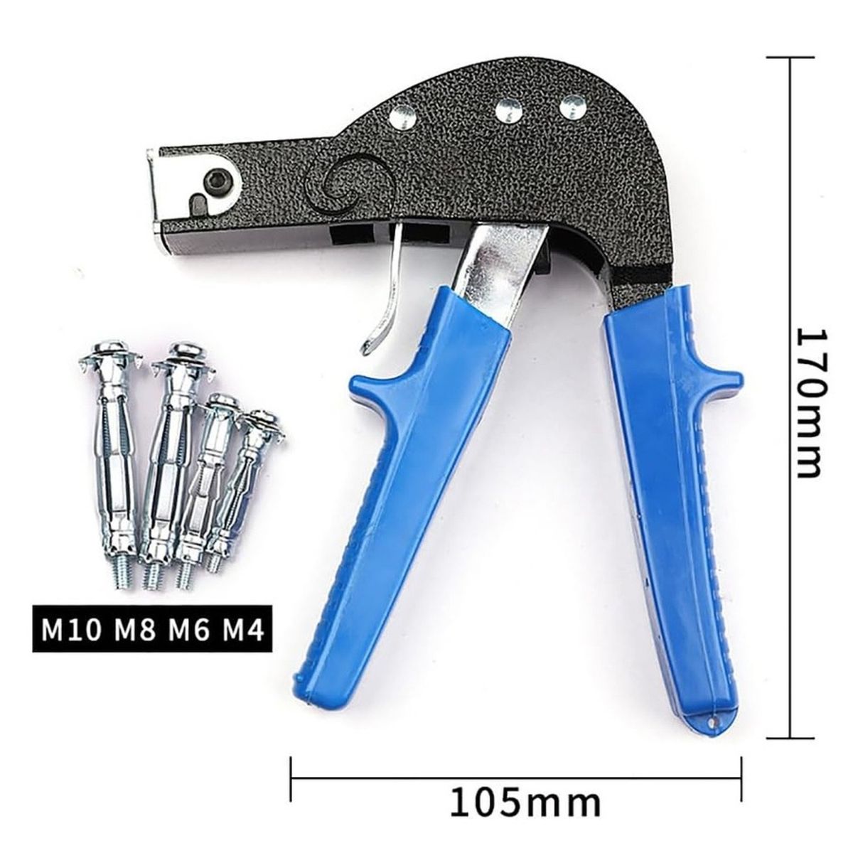 GENERICO - HERRAMIENTA PISTOLA ANCLAJE PARED HUECA TARUGO ARAÑA 72PCS