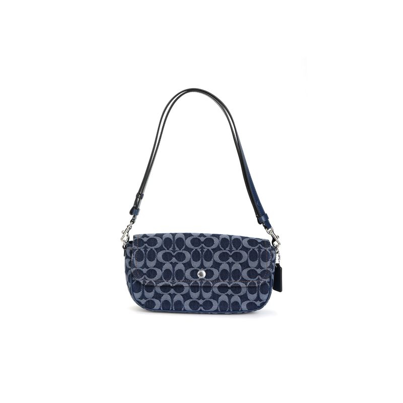 COACH - COACH Retail Bolso de hombro cruzado para mujer de mezclilla o denim