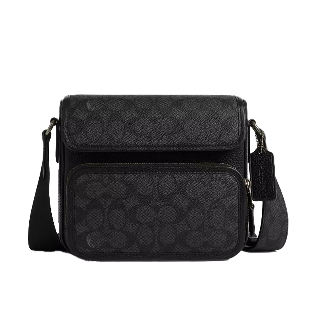 COACH - COACH Bolso bandolera de PVC y cuero para hombre