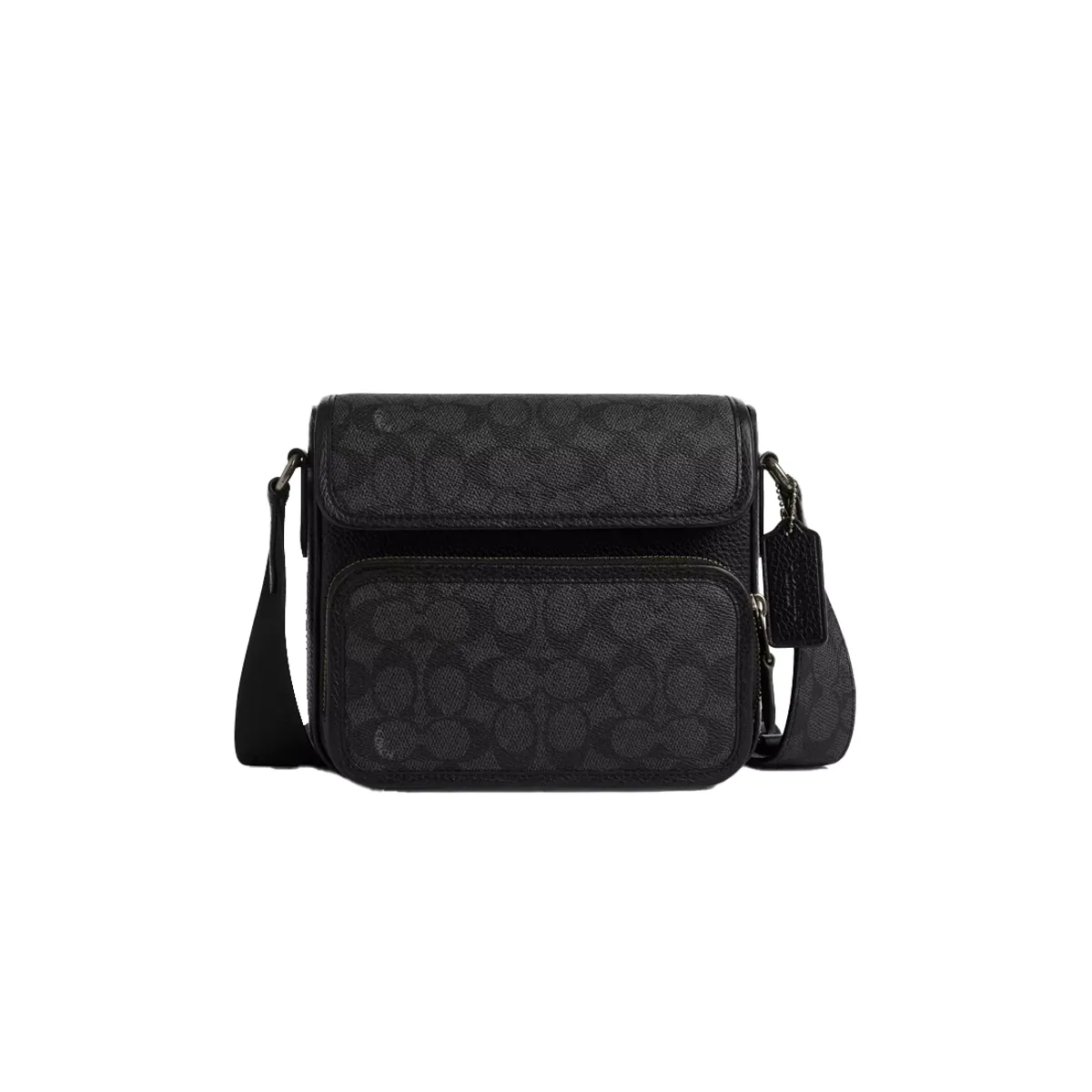 COACH - COACH Bolso bandolera de PVC y cuero para hombre
