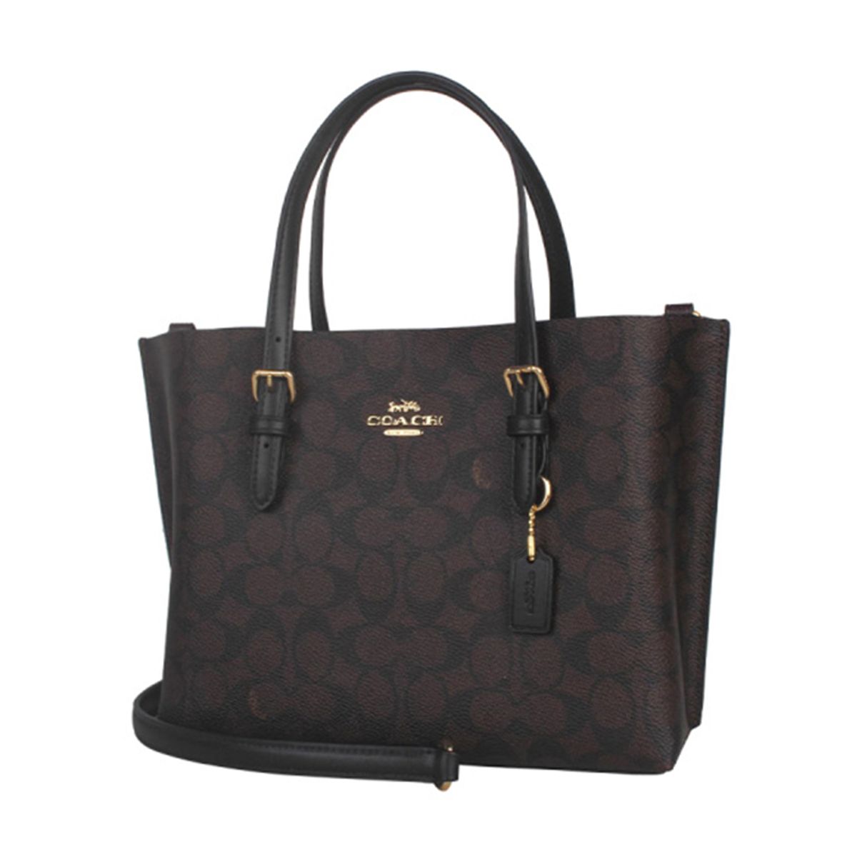 COACH - COACH  Bolso de hombro cruzado para mujer de PVC con detalles de cuero