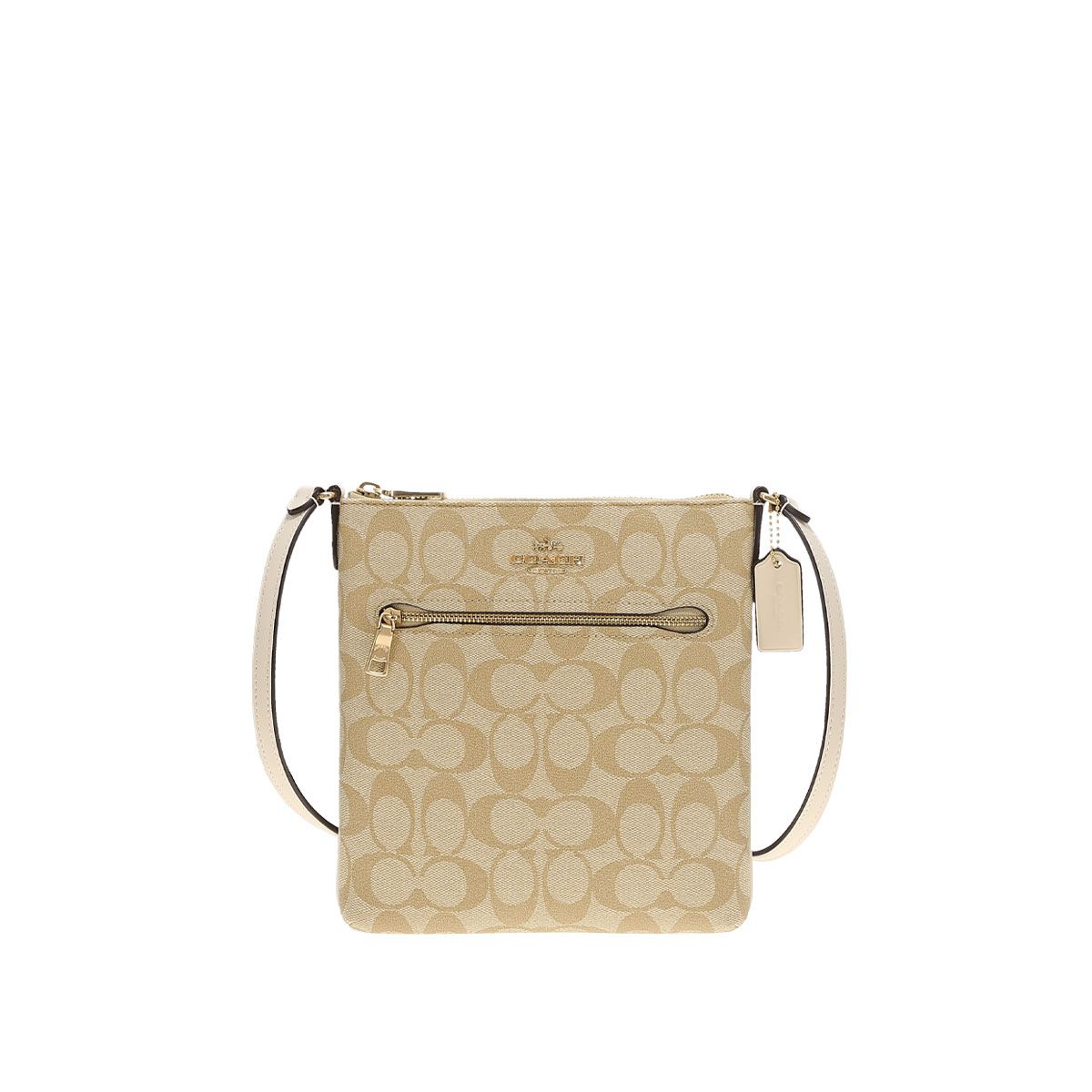 COACH - COACH Outlet Bolso de hombro cruzado para mujer de PVC con detalles de cuero