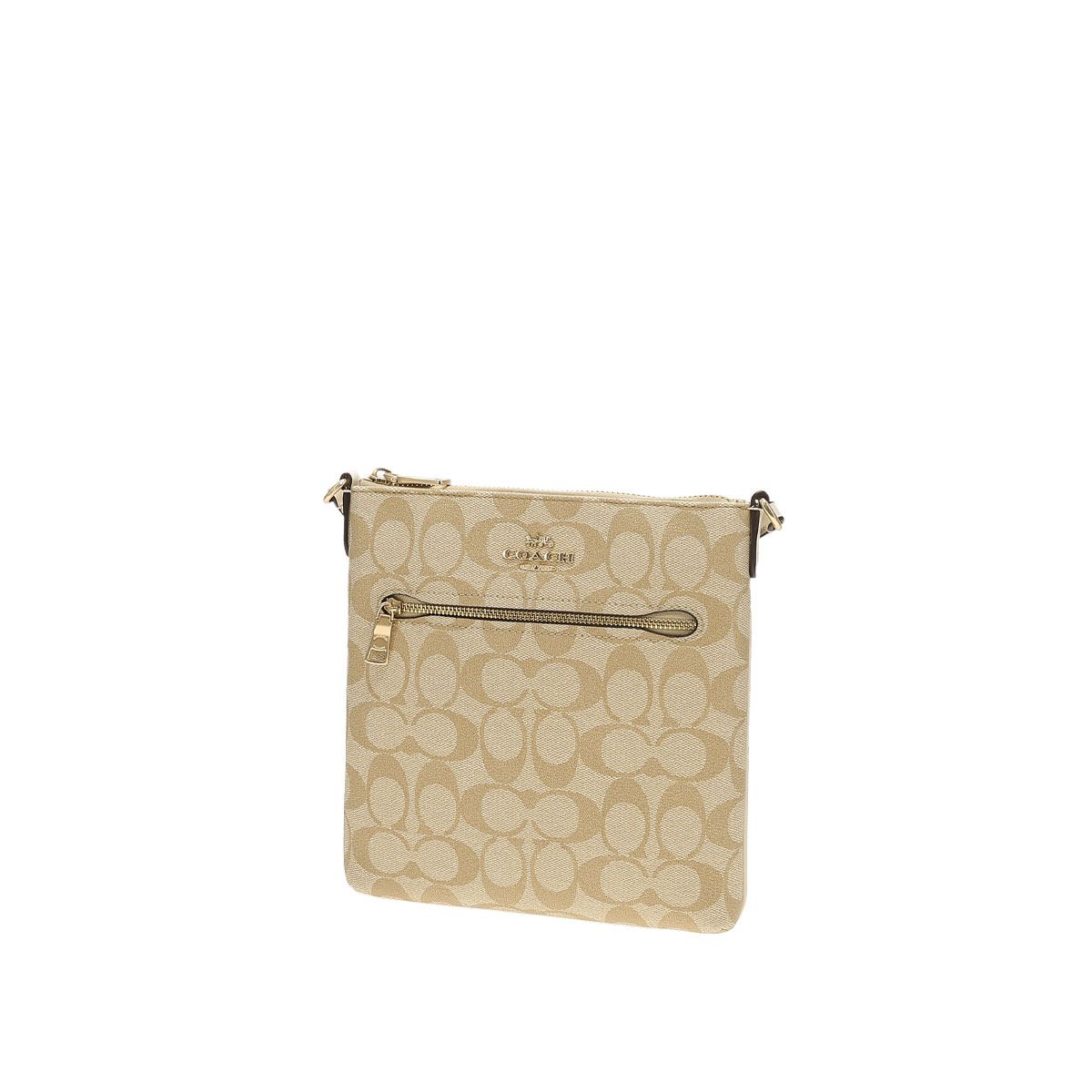 COACH - COACH Outlet Bolso de hombro cruzado para mujer de PVC con detalles de cuero