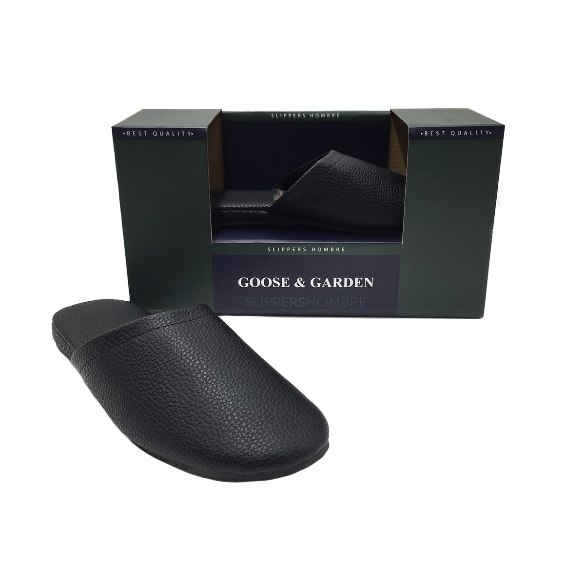 GOOSE AND GARDEN - Pantufla Levantarse Negro