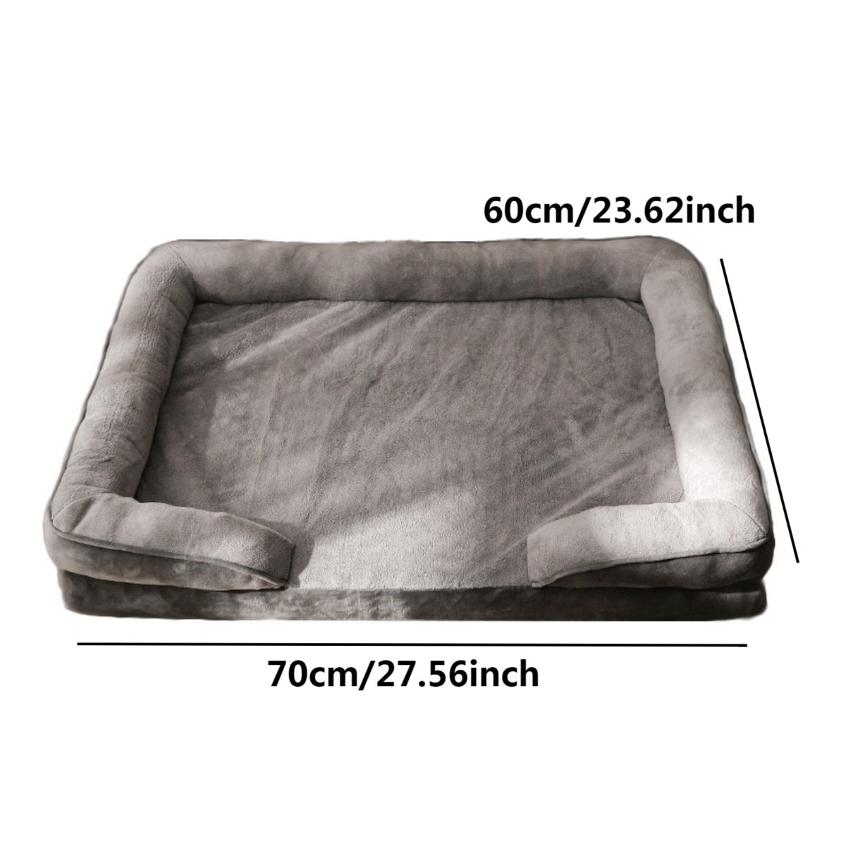 ATURE - Cama Colchon Ortopédica Perros Mascotas 70cm De Tela Mediano