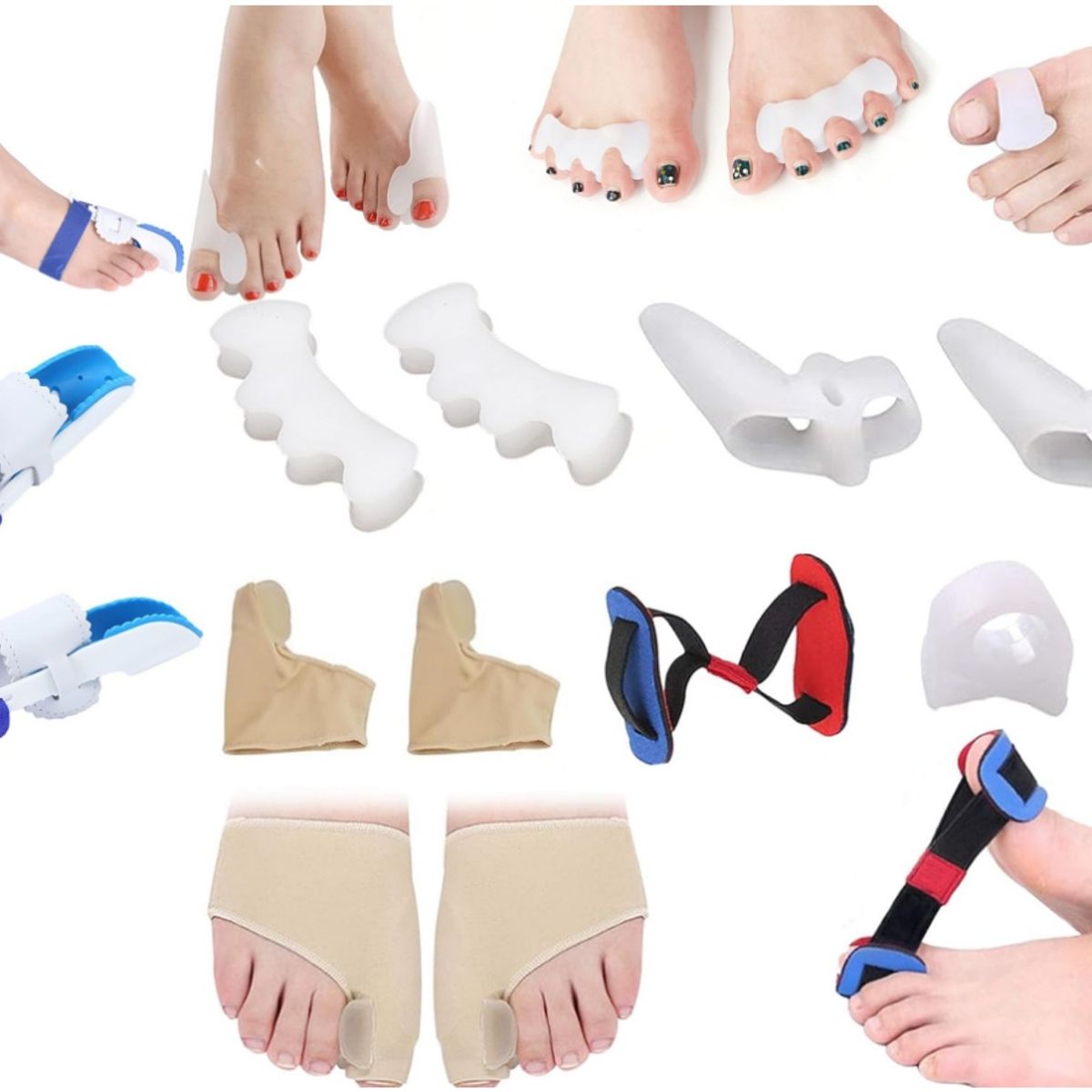 KUANGYE - Kit 11 Correctores Juanete Y Protectores,separador Dedos Pie