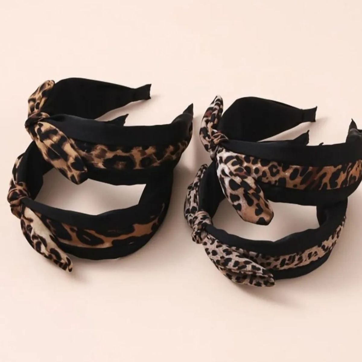 GENERICO - Cintillo Animal Print  Con Lazo